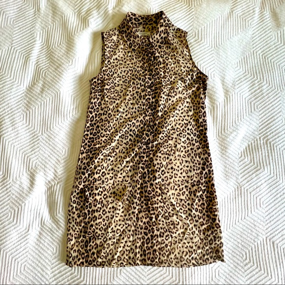 Equipment Femme XS leopard print sleeveless dress - Picture 2 of 2